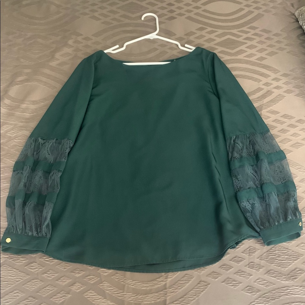 Green Calvin Klein blouse